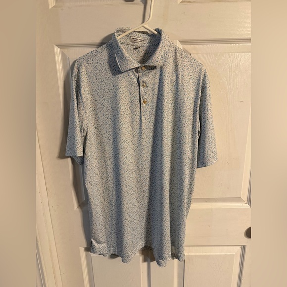Peter Millar Other - Peter Millar Sky Blue Pattern Polo Shirt